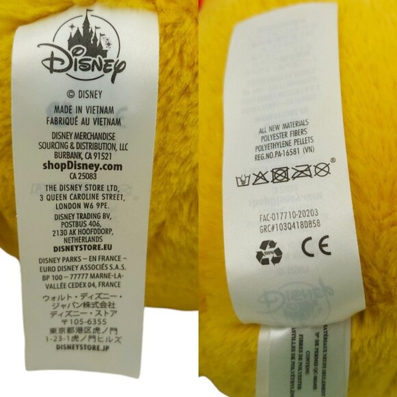 Disney Store Winnie The Pooh Plush 15" Stuffed Toy Soft Teddy Bear Red Shirt - Picture 11 of 12